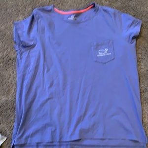 Vineyard vine short sleeve blue top